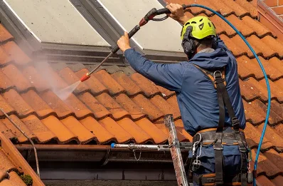 Démoussage et hydrofuge de toiture à Agey
